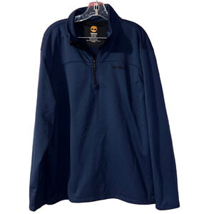 🔥 Host Pick 🔥 Timberland Quarter Zip Nazy Blue Pullover Outdoor Jacket Sz XXL